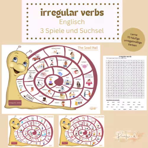 Spiele irregular verbs English