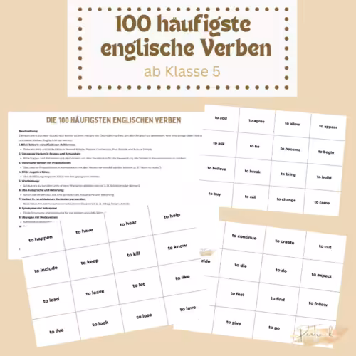 100 häufigste englische Verben