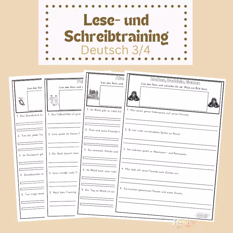 Lese- und Schreibtraining 3/4