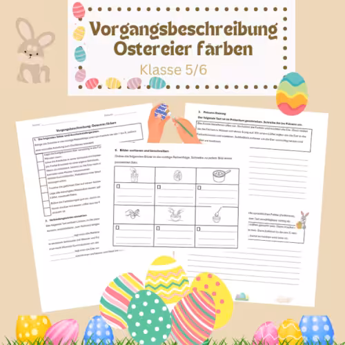Vorgangsbeschreibung Ostereier färben