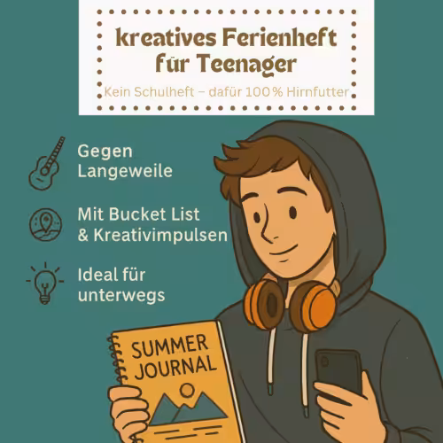Kreatives Ferienheft für Teenager